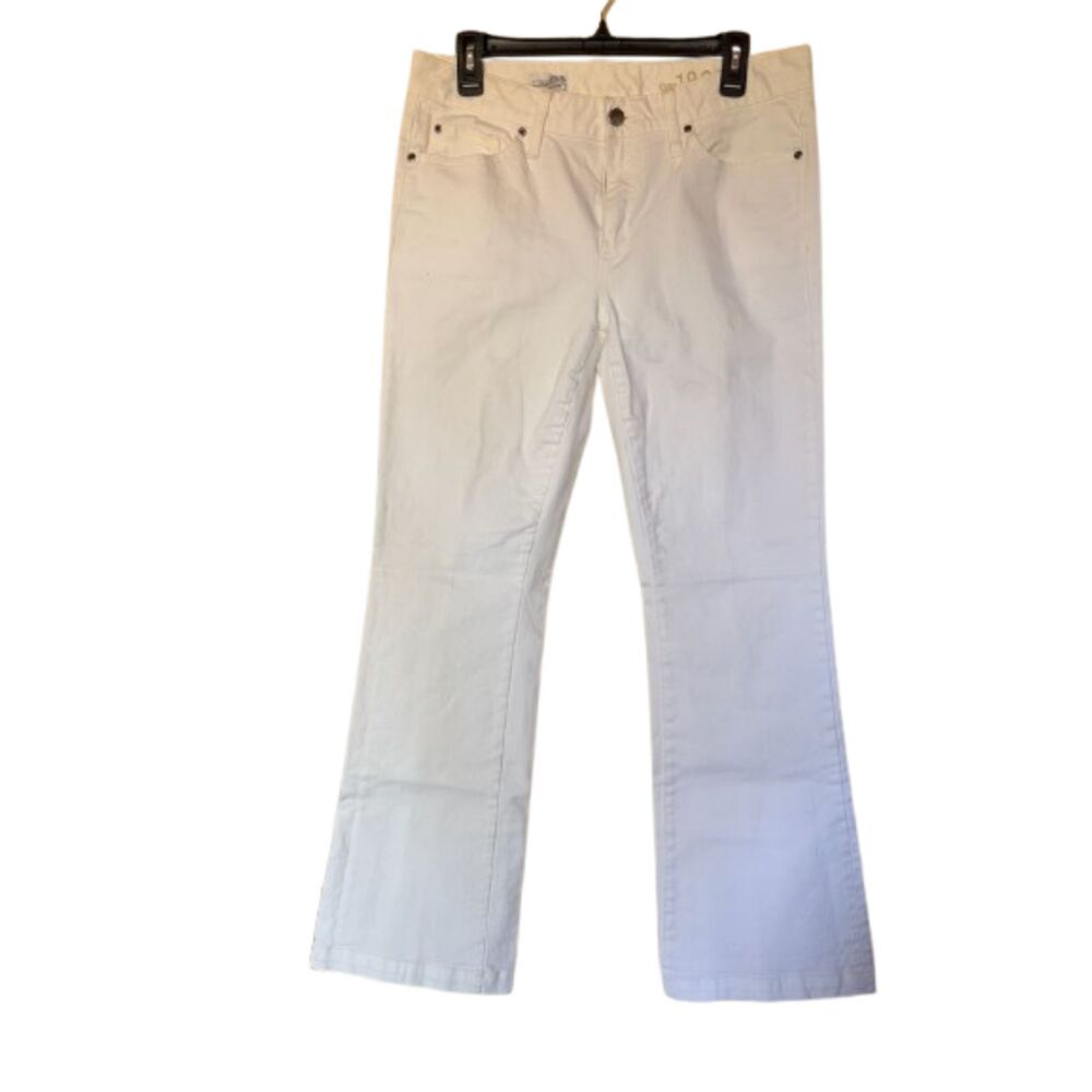 Gap 1969 Long & Lean White Jeans Women's 29/8R Bootcut Stretch NWOT - Picture 2 of 8